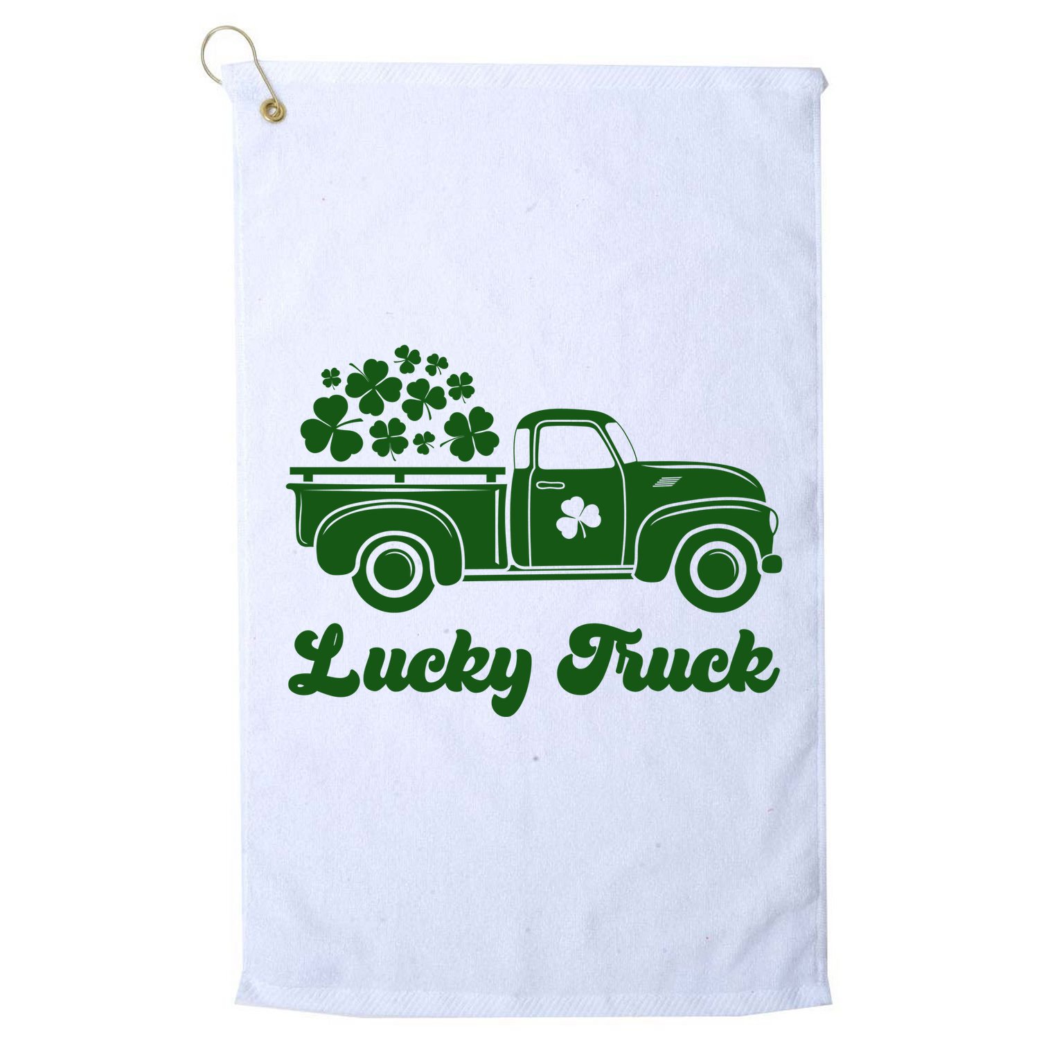 Lucky Truck St Patricks Day Golf Towel