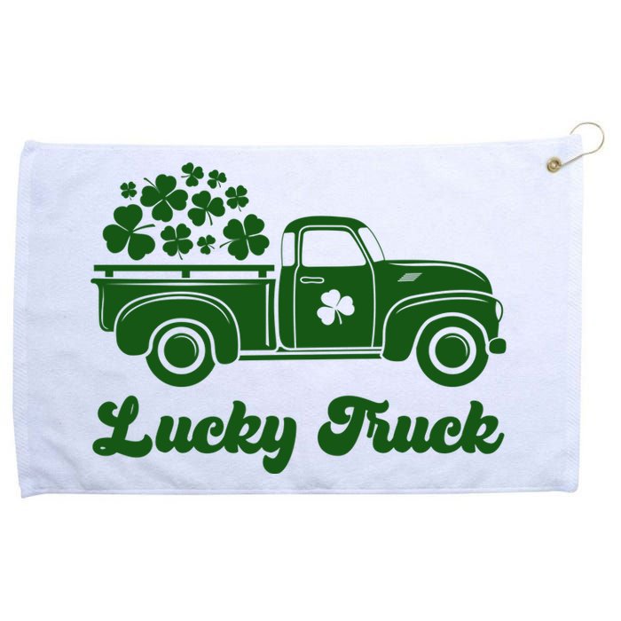 Lucky Truck St Patricks Day Grommeted Golf Towel