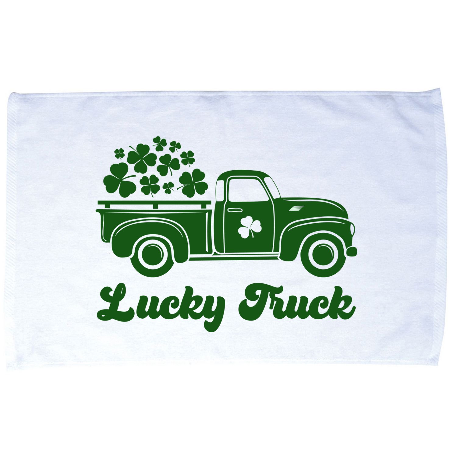 Lucky Truck St Patricks Day Microfiber Hand Towel
