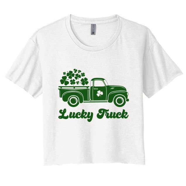 Lucky Truck St Patricks Day Crop Top