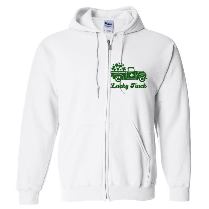 Lucky Truck St Patricks Day Full Zip Hoodie