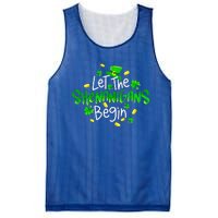 Let The Shenanigans Begin Funny St Patrick's Day Gift Mesh Reversible Basketball Jersey Tank