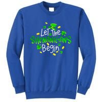 Let The Shenanigans Begin Funny St Patrick's Day Gift Tall Sweatshirt