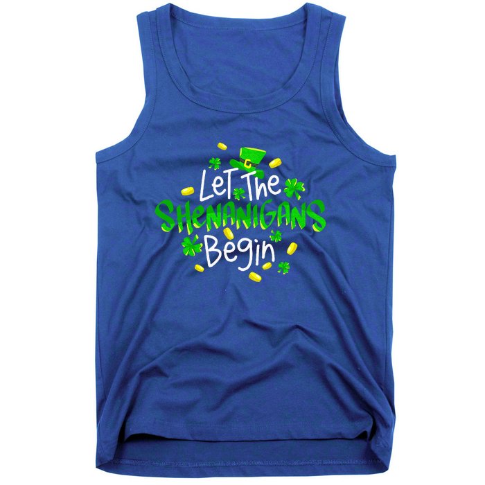 Let The Shenanigans Begin Funny St Patrick's Day Gift Tank Top