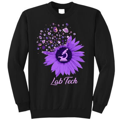 Lab Tech SunFlower Med Tech Funny Medical Technician Lab Sweatshirt