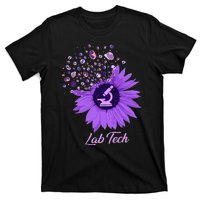 Lab Tech SunFlower Med Tech Funny Medical Technician Lab T-Shirt