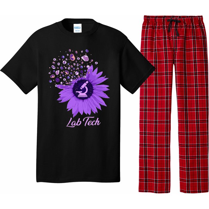 Lab Tech SunFlower Med Tech Funny Medical Technician Lab Pajama Set