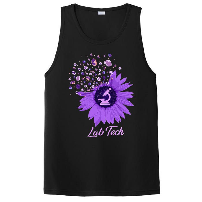 Lab Tech SunFlower Med Tech Funny Medical Technician Lab PosiCharge Competitor Tank