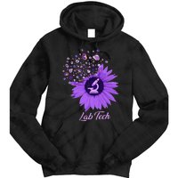 Lab Tech SunFlower Med Tech Funny Medical Technician Lab Tie Dye Hoodie