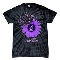 Lab Tech SunFlower Med Tech Funny Medical Technician Lab Tie-Dye T-Shirt