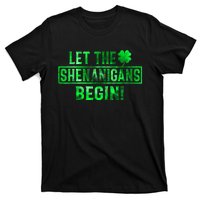 Let The Shenanigans Begin St Patricks Day Tie Dye Style T-Shirt