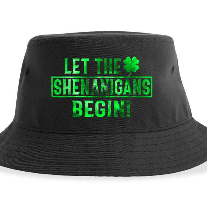 Let The Shenanigans Begin St Patricks Day Tie Dye Style Sustainable Bucket Hat