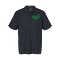 Let The Shenanigans Begin St Patricks Day Tie Dye Style Softstyle Adult Sport Polo