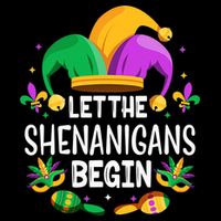 Let The Shenanigans Begin Mardi Gras Shirts, Kids Men Women Backpack