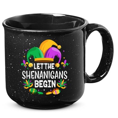Let The Shenanigans Begin Mardi Gras Shirts, Kids Men Women 15oz Campfire Ceramic Mug