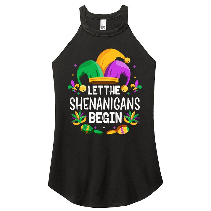 Let The Shenanigans Begin Mardi Gras Shirts, Kids Men Women Women's Perfect Tri Rocker Tank