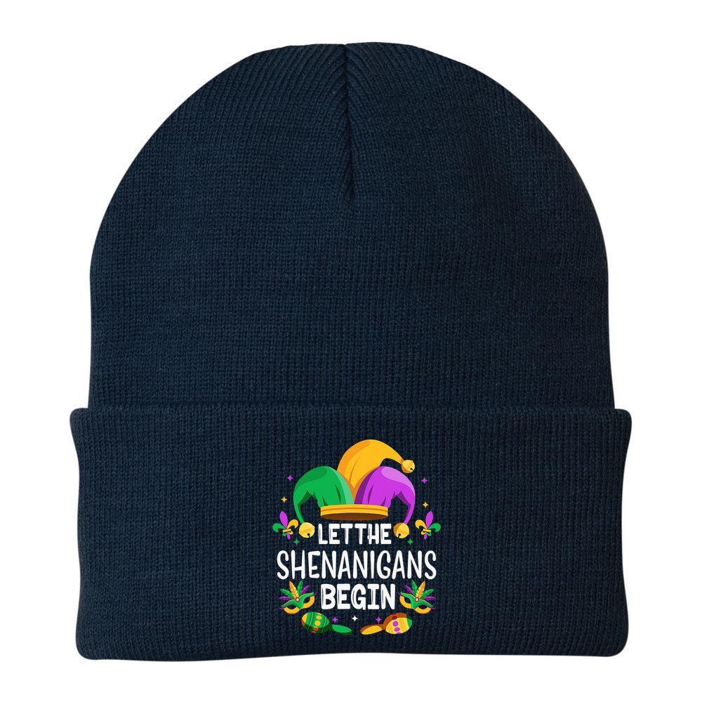 Let The Shenanigans Begin Mardi Gras Shirts, Kids Men Women Beanie