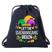 Let The Shenanigans Begin Mardi Gras Shirts, Kids Men Women Drawstring Bag