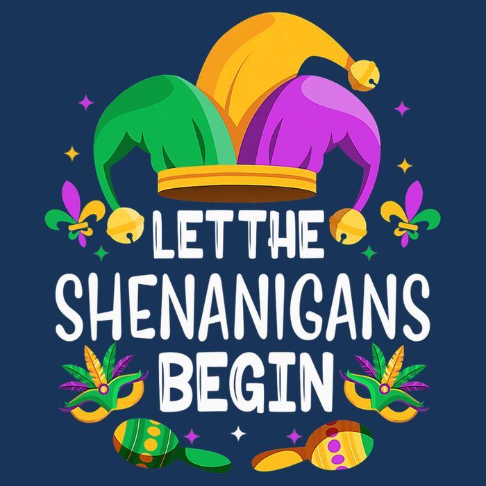 Let The Shenanigans Begin Mardi Gras Shirts, Kids Men Women Drawstring Bag