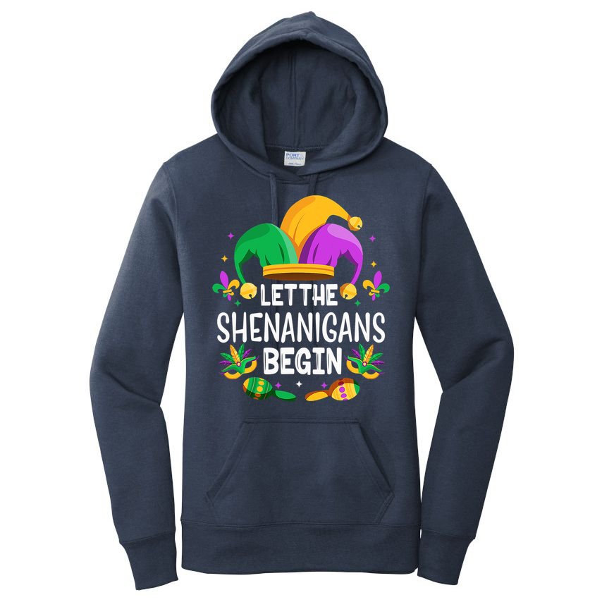 Let The Shenanigans Begin Mardi Gras Shirts, Kids Men Women Women's Pullover Hoodie