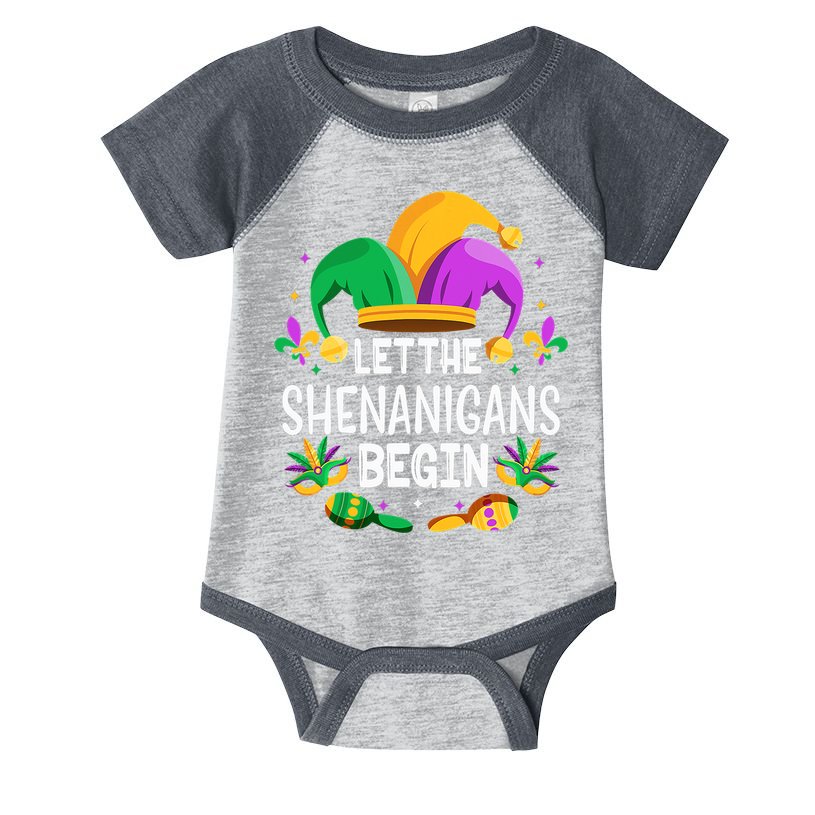 Let The Shenanigans Begin Mardi Gras Shirts, Kids Men Women Infant Baby Jersey Bodysuit