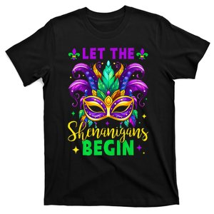 Let The Shenanigans Begin Mardi Gras Lips T-Shirt