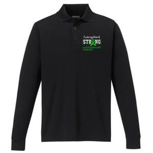 Liver Transplant Survivor Transplant Strong Performance Long Sleeve Polo