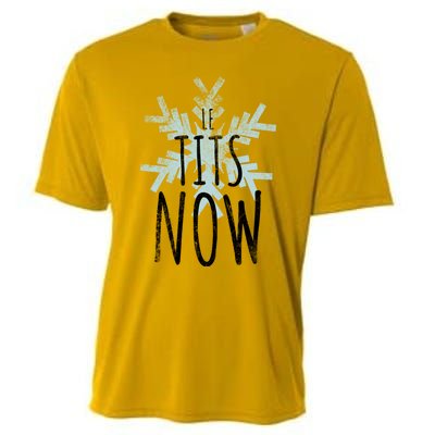 Le Tit Snow Le Tits Now Ugly Christmas Let It Snow Gift Cooling Performance Crew T-Shirt