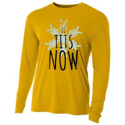 Le Tit Snow Le Tits Now Ugly Christmas Let It Snow Gift Cooling Performance Long Sleeve Crew