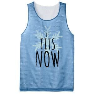 Le Tit Snow Le Tits Now Ugly Christmas Let It Snow Gift Mesh Reversible Basketball Jersey Tank