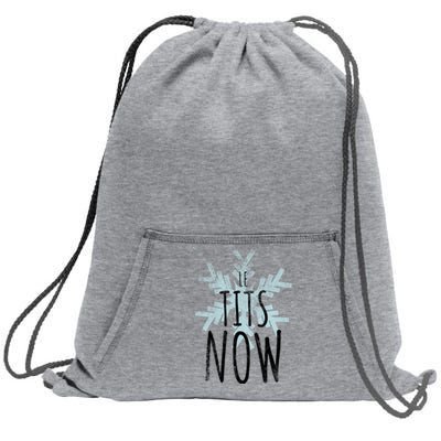 Le Tit Snow Le Tits Now Ugly Christmas Let It Snow Gift Sweatshirt Cinch Pack Bag