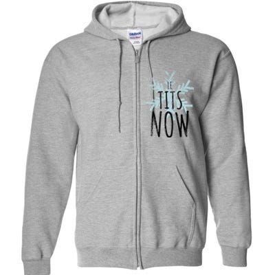 Le Tit Snow Le Tits Now Ugly Christmas Let It Snow Gift Full Zip Hoodie