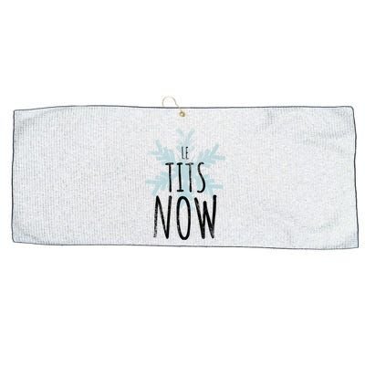 Le Tit Snow Le Tits Now Ugly Christmas Let It Snow Gift Large Microfiber Waffle Golf Towel