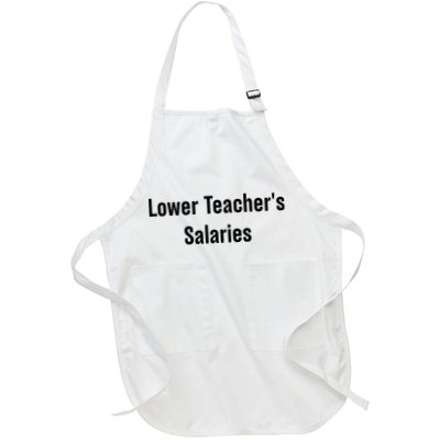 Lower Teacher Salaries Funny Teacher Apron