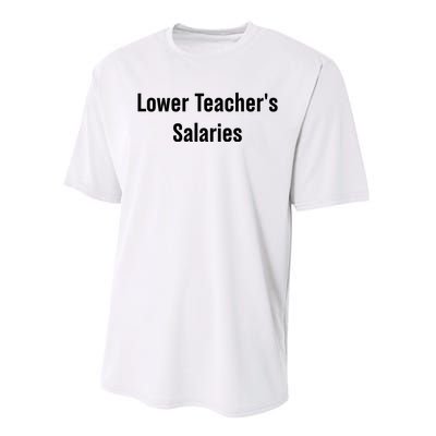 Lower Teacher Salaries Funny Teacher Performance Sprint T-Shirt