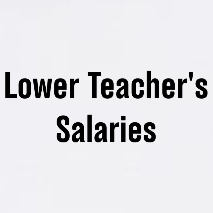 Lower Teacher Salaries Funny Teacher Baby Bodysuit