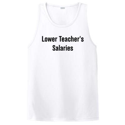 Lower Teacher Salaries Funny Teacher PosiCharge Competitor Tank