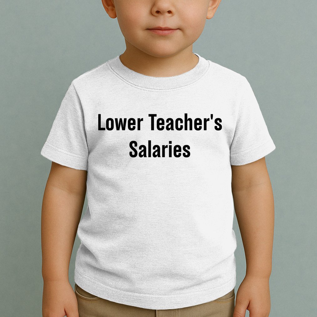 Lower Teacher Salaries Funny Teacher Toddler T-Shirt