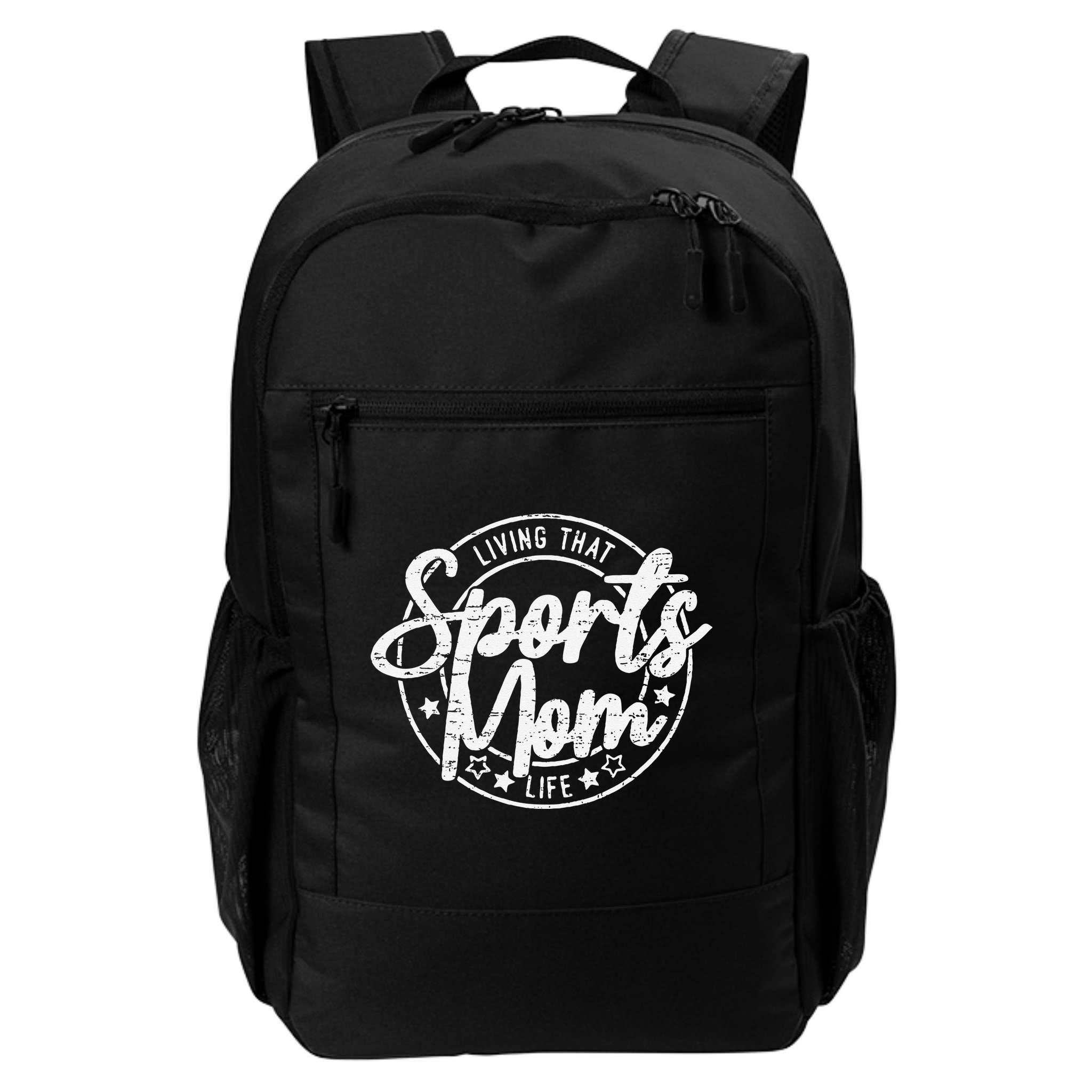 Living That Sports Mom Life Mothers Day Sports Mama Funny Backpack