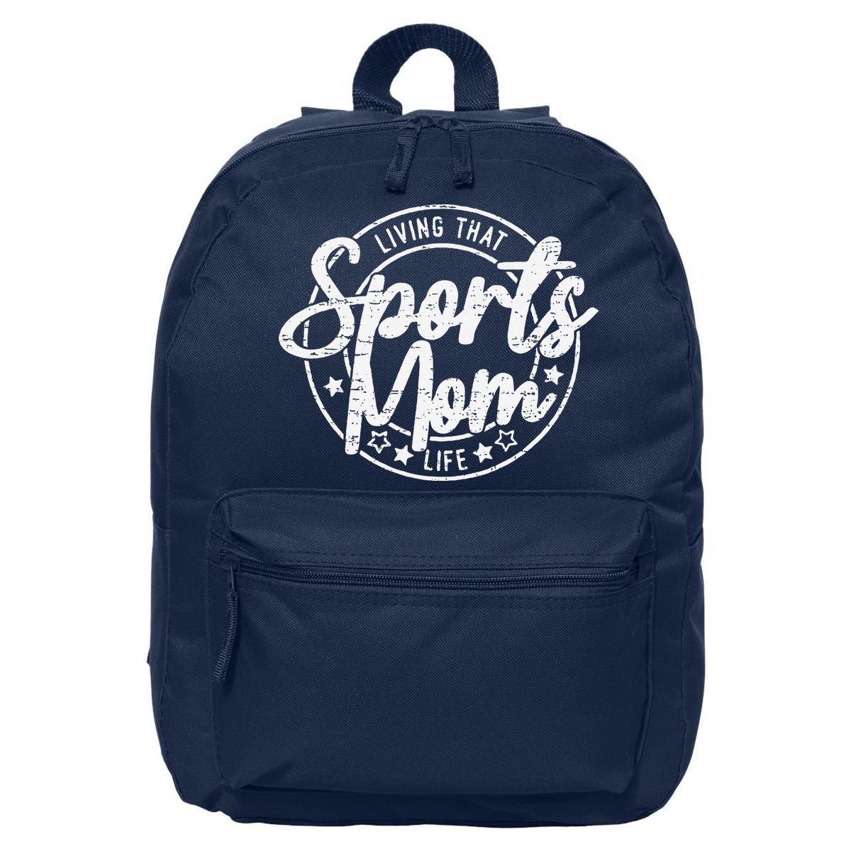 Living That Sports Mom Life Mothers Day Sports Mama Funny 16 in Basic Backpack
