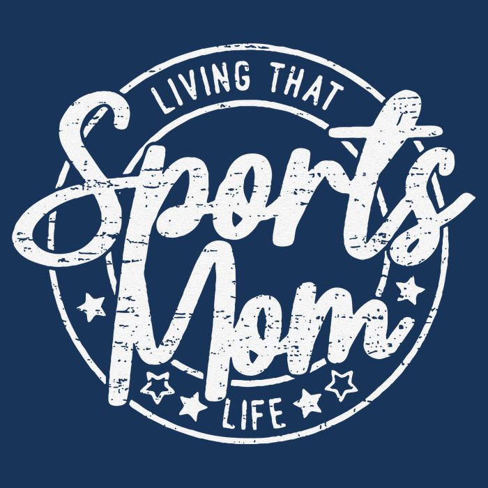 Living That Sports Mom Life Mothers Day Sports Mama Funny Toddler T-Shirt