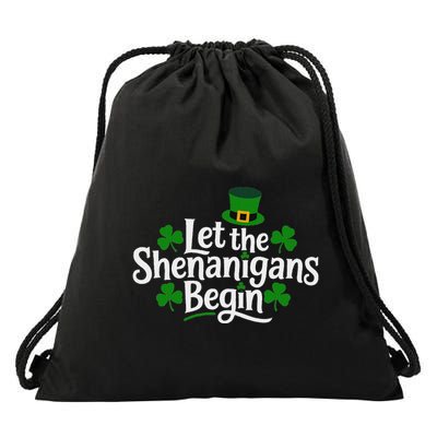 Let The Shenanigans Begin Drawstring Bag