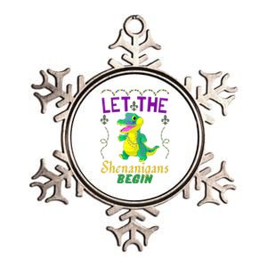 Let The Shenanigans Begin Mardi Gras Metallic Star Ornament