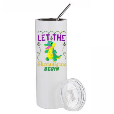 Let The Shenanigans Begin Mardi Gras Stainless Steel Tumbler