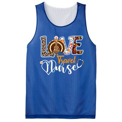 Love Turkey Stethoscope Travel Nurse Leopard Thanksgiving Gift Mesh Reversible Basketball Jersey Tank