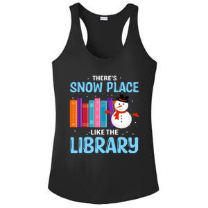 Librarian ThereS Snow Place Like The Library Christmas Snow Ladies PosiCharge Competitor Racerback Tank