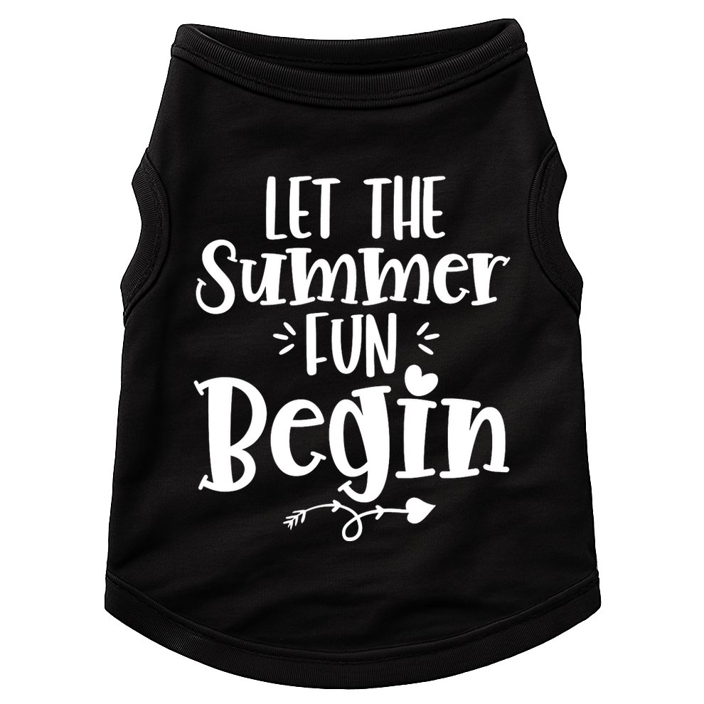Let The Summer Fun Begin Vacation Doggie Tank