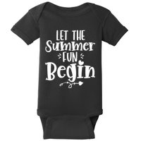 Let The Summer Fun Begin Vacation Baby Bodysuit