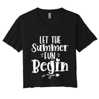 Let The Summer Fun Begin Vacation Crop Top