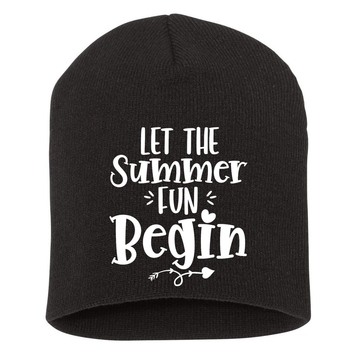 Let The Summer Fun Begin Vacation Short Acrylic Beanie